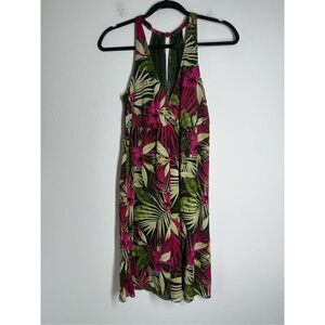 Bohemian Women’s Mesh Dress Floral Print Size M See Description